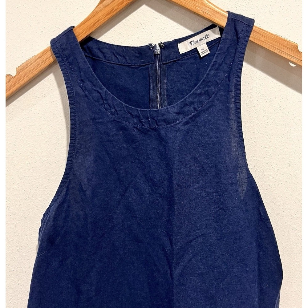 Madewell Linen Dress XS Pockets Sustainability Eco Do Well Cottage Lagenlook